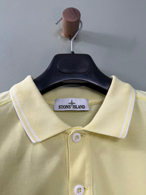 Stone Island Yellow Polo Shirt
