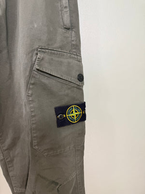 Stone Island Khaki RE-T Cargo Bottoms