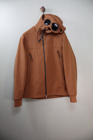C.P. Company Brown Goggle Shell Jacket
