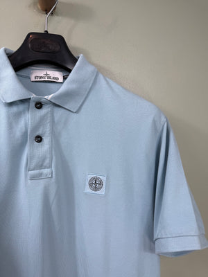 Stone Island Baby Blue Regular Fit Polo