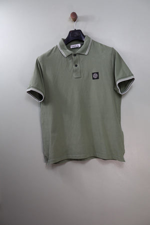 Stone Island Green Slim Fit Polo