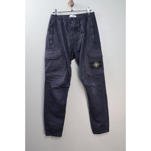 Stone Island Black RE-T Cargo Bottoms