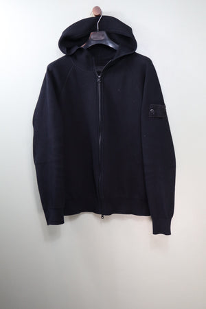 Stone Island Black Ghost Zipped Hoodie
