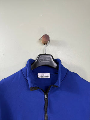 Stone Island Blue 1/4 Zip Jumper