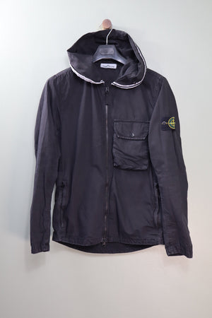 Stone Island Black Hooded Overshirt