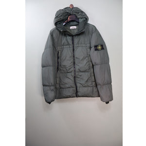 Stone Island Khaki Crinkle Reps Down Jacket