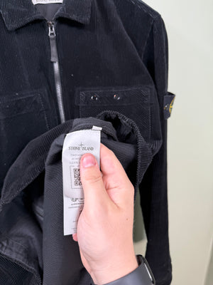 Stone Island Black Corduroy Overshirt