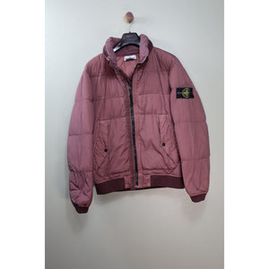 Stone Island Purple Crinkle Reps Down Jacket