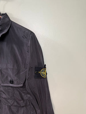 Stone Island Black Nylon Metal Overshirt