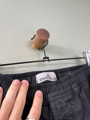 Stone Island Black RE-T Cargo Bottoms