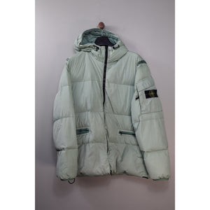 Stone Island Green Crinkle Reps Jacket
