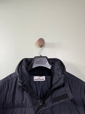 Stone Island Black Crinkle Reps Down Jacket