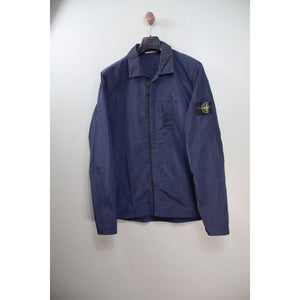 Stone Island Navy Nylon Metal Overshirt