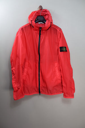 Stone Island Red Lamy Velour Jacket