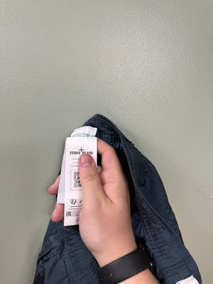 Stone Island Blue CO Nylon Metal Cargo Shorts