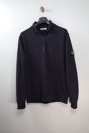 Stone Island Black 1/4 Zip Jumper