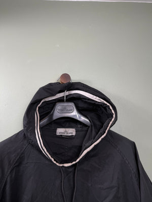 Stone Island Black Supima Cotton Twill Smock