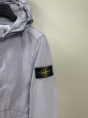 Stone Island Light Grey Nylon Cotton Batavia Jacket