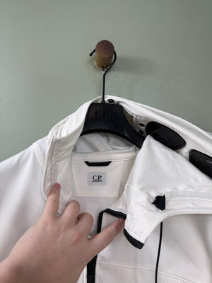 C.P. Company White Soft Shell Jacket