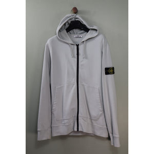 Stone Island Pastel Blue Zipped Hoodie