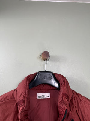 Stone Island Burnt Orange Crinkle Reps Down Gilet