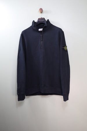 Stone Island Black 1/4 Zip Jumper
