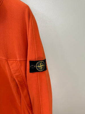 Stone Island Orange Mock Neck Jumper