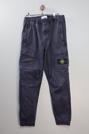 Stone Island Black RE-T Cargo Bottoms