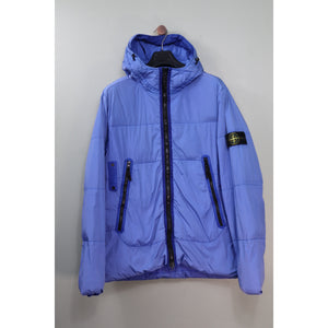 Stone Island Blue Crinkle Reps Down Jacket