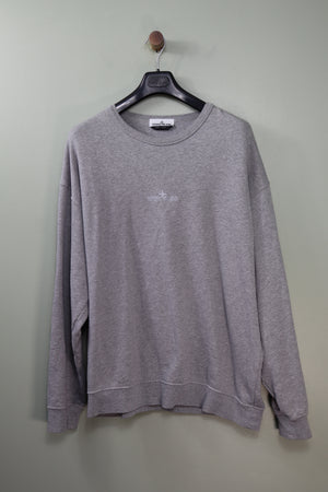 Stone Island Grey Spell Out Jumper