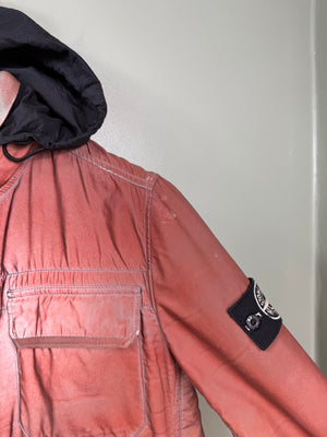 Stone Island Orange Liquid Reflective Jacket