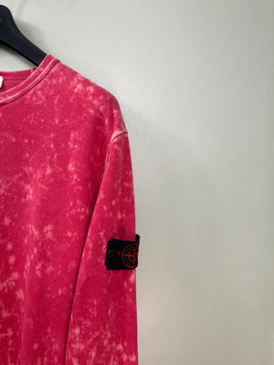 Stone Island Red Ovo Dye Jumper