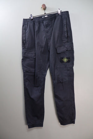 Stone Island Black RE-T Cargo Bottoms