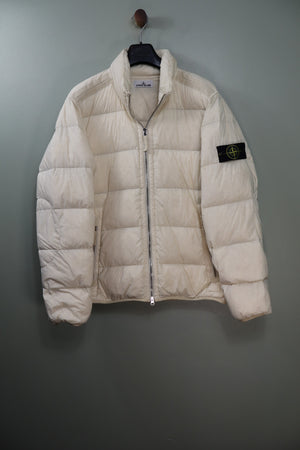 Stone Island Beige Seamless Tunnel Down Jacket