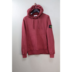 Stone Island Burgundy Hoodie