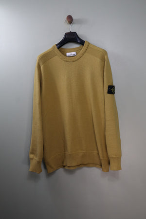Stone Island Yellow Knit Jumper
