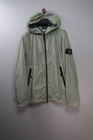 Stone Island Green Crinkle Reps Jacket