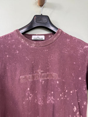 Stone Island Burgundy Ovo Dye T-Shirt