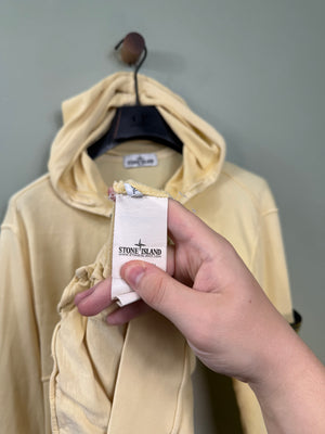 Stone Island Yellow Zipped Hoodie
