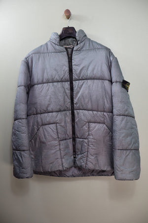Stone Island Grey Vintage Nylon Ripstop Down Jacket