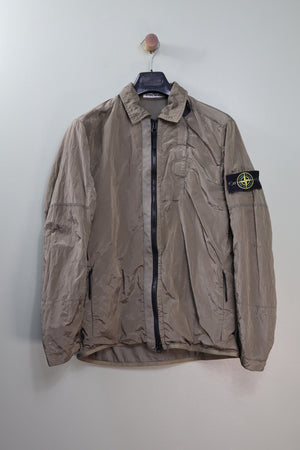 Stone Island Green Nylon Metal Overshirt