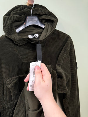 Stone Island Khaki Corduroy Smock