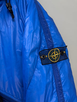 Stone Island Blue Mesh Goose Down Jacket