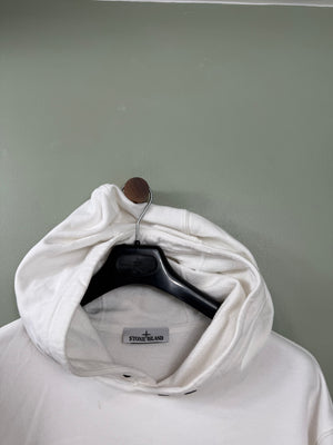 Stone Island White Hoodie