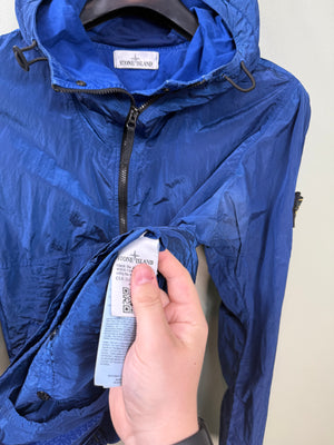Stone Island Blue Nylon Metal Jacket