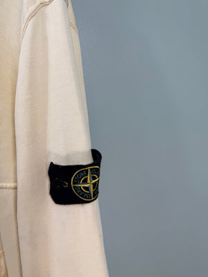 Stone Island Yellow Zipped Hoodie