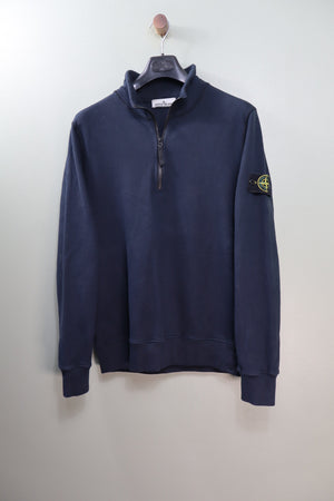 Stone Island Navy 1/4 Zip Jumper