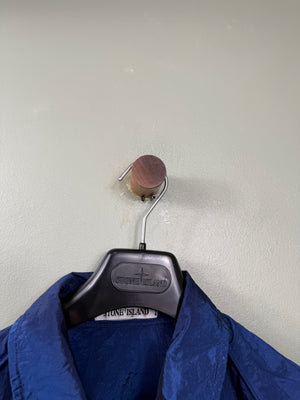 Stone Island Blue Nylon Metal Overshirt