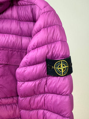 Stone Island Purple Micro Yarn Down Jacket