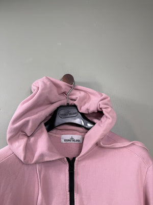 Stone Island Pink Zipped Hoodie